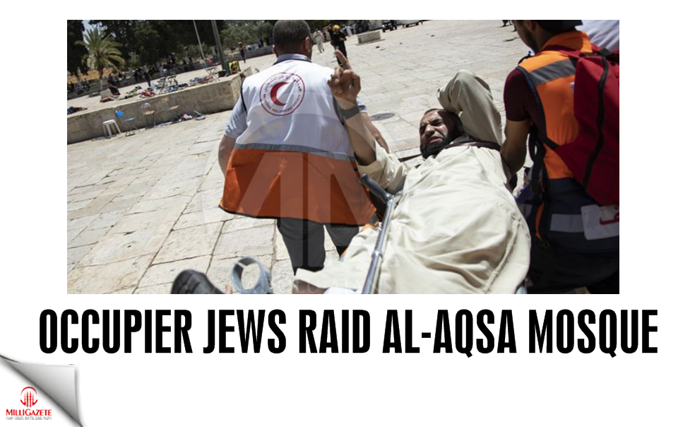 Occupier Jews raid Al-Aqsa Mosque Compound