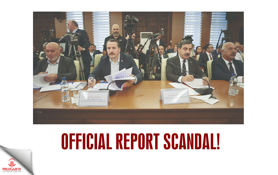 Official report scandal!
