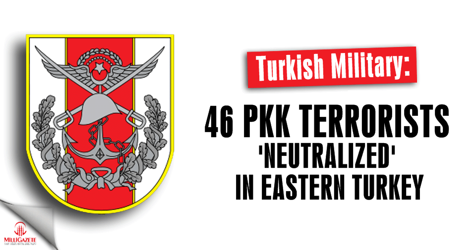 Over 40 PKK terrorists 'neutralized' in eastern Turkey