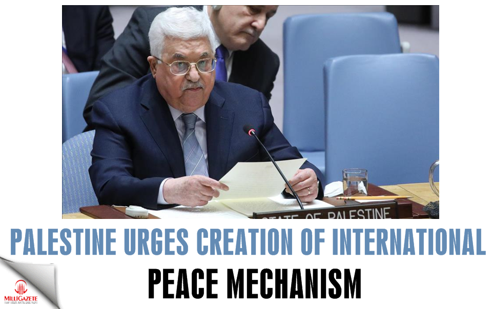 Palestine urges creation of international peace mechanism