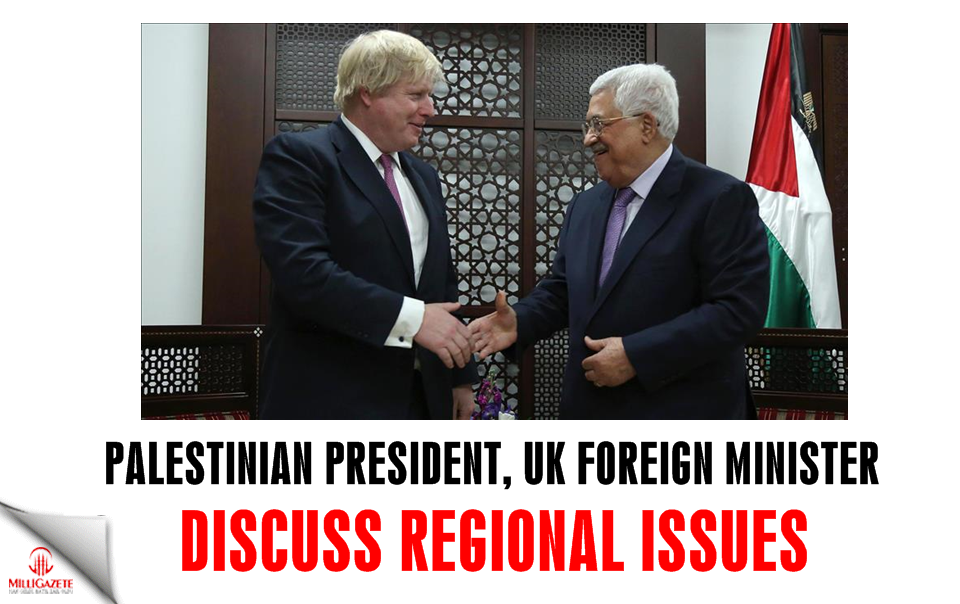 Palestinian president, UK FM discuss regional issues
