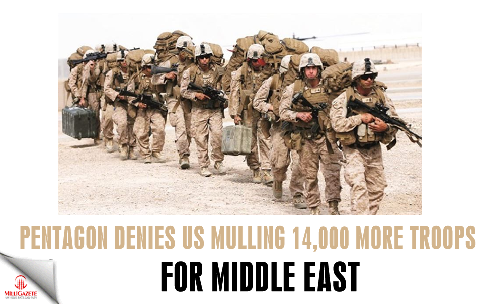 Pentagon denies US mulling 14,000 more troops for Middle East