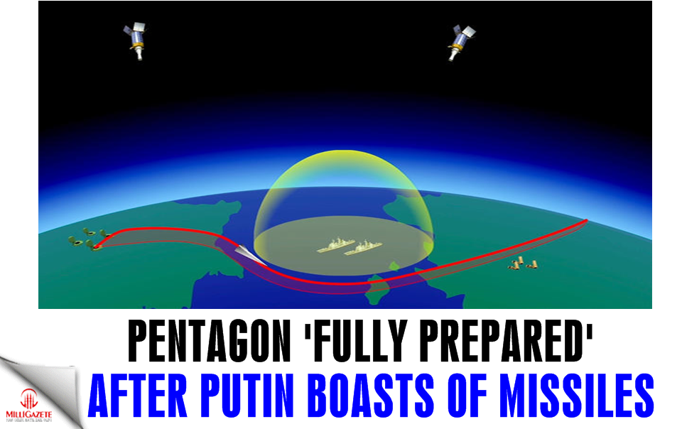Pentagon ‘fully prepared’ after Putin boasts of hypersonic missiles