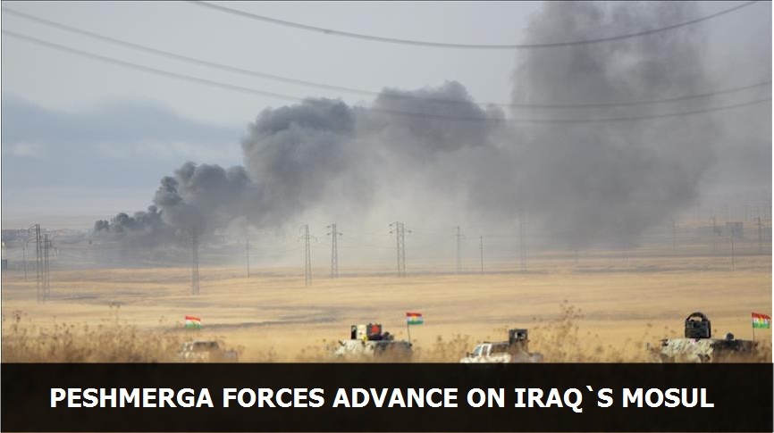 Peshmerga forces advance on Iraq's Mosul