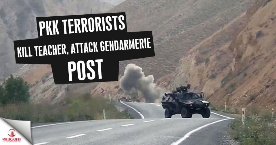 PKK terrorists kill teacher, attack gendarmerie post