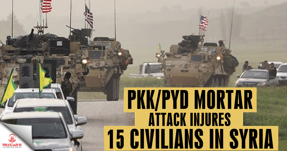 PKK/PYD mortar attack injures 15 civilians in Syria