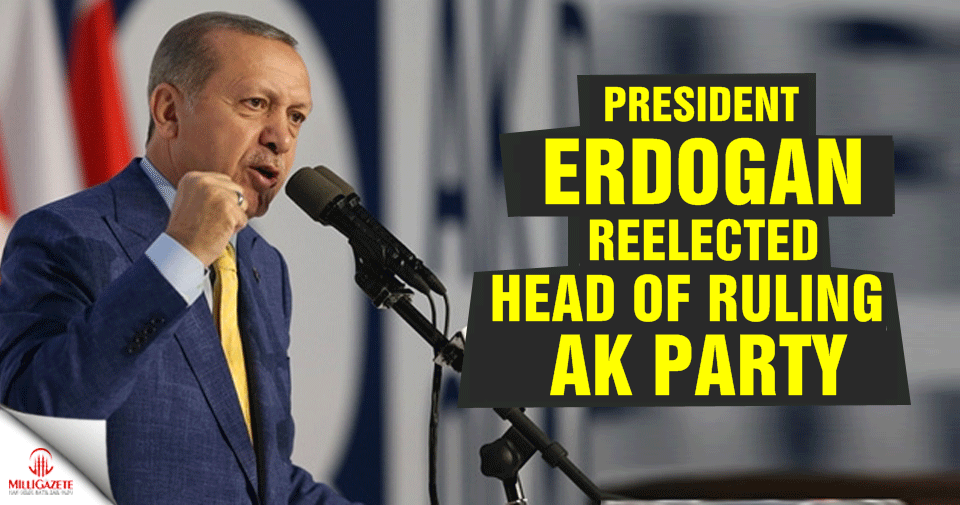 President Erdogan reelected head of ruling AK Party