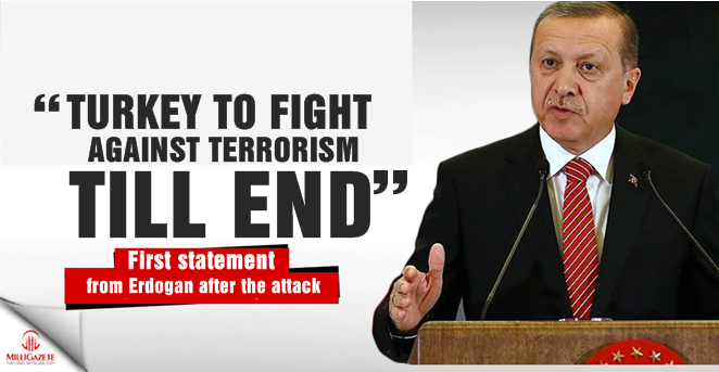President Erdogan: Turkey to fight against terrorism till end