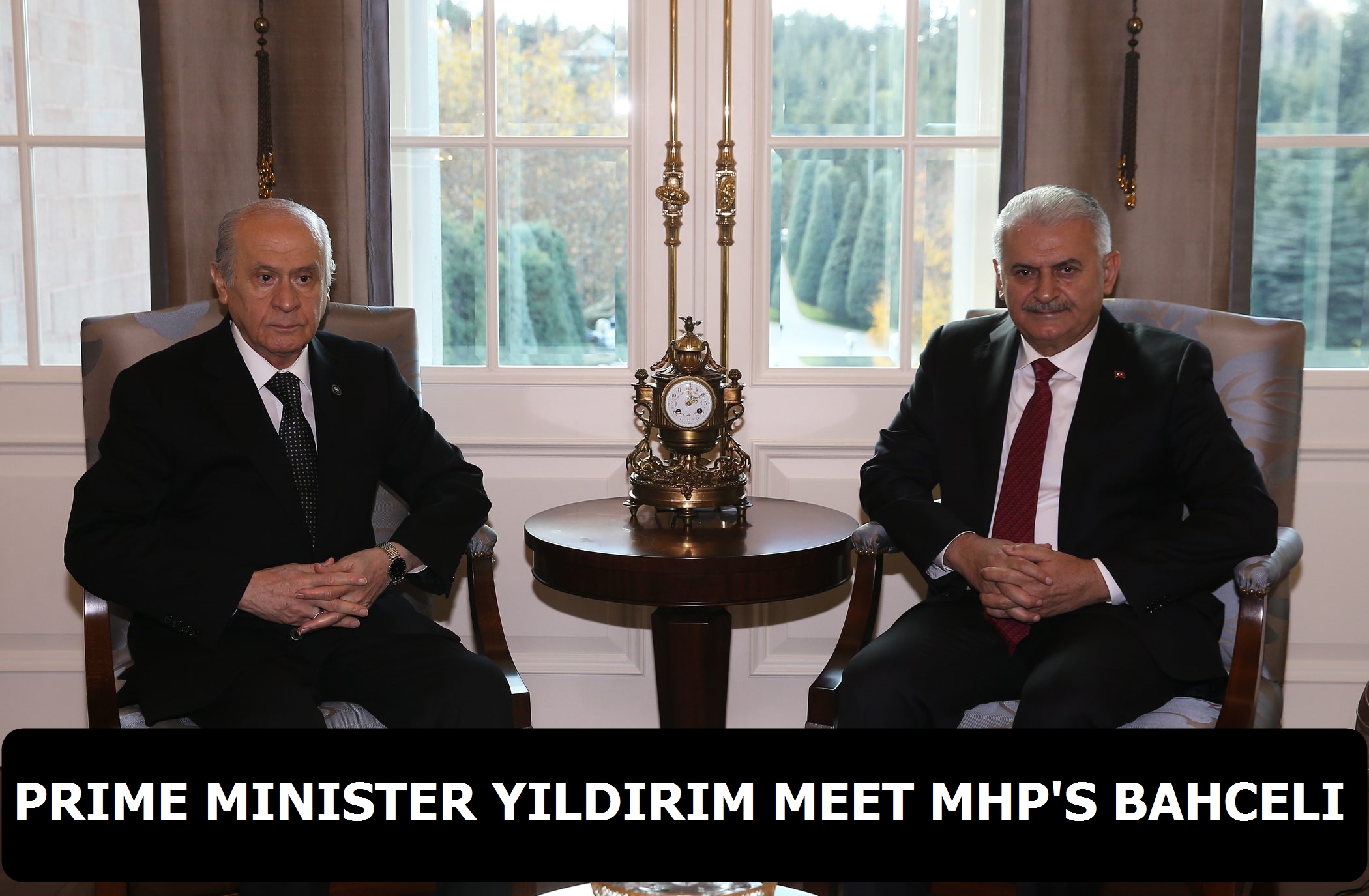 Prime Minister Yildirim meet MHP's Bahceli