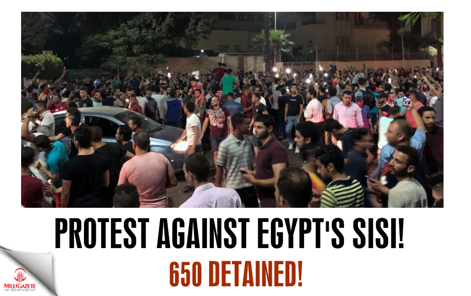 Protest against Egypt's Sisi! 650 protesters detained