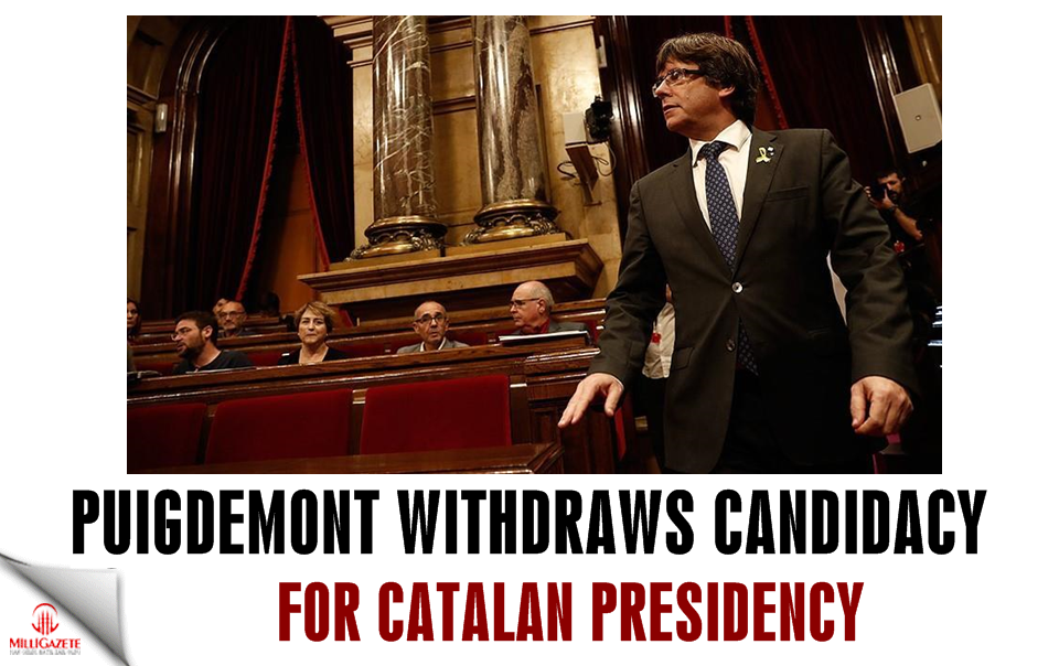 Puigdemont withdraws candidacy for Catalan presidency