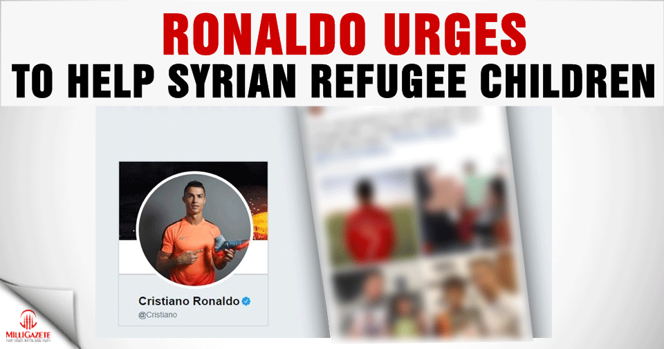 Ronaldo urges followers to help Syrian refugee children