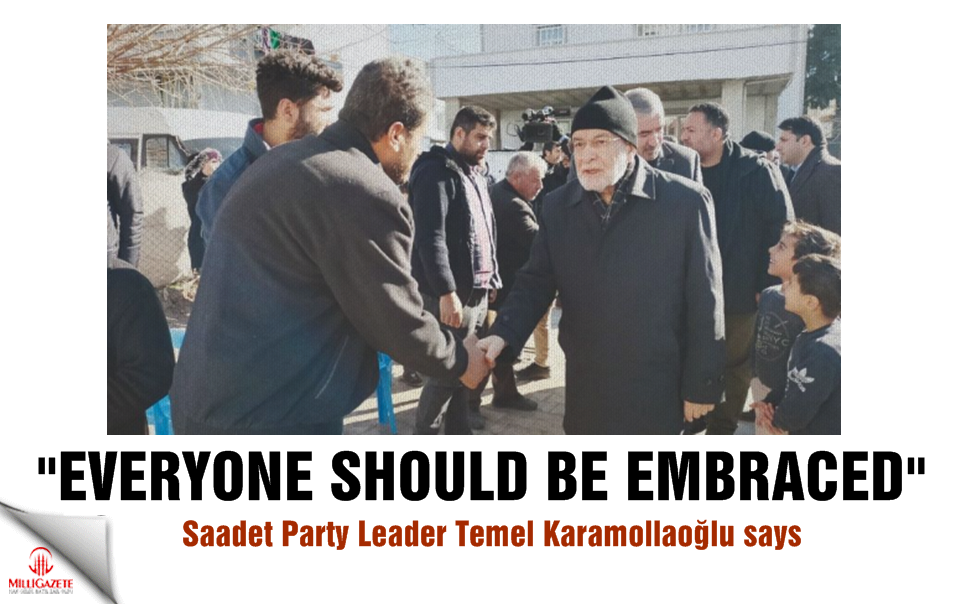 Saadet Party Leader Temel Karamollaoğlu: 