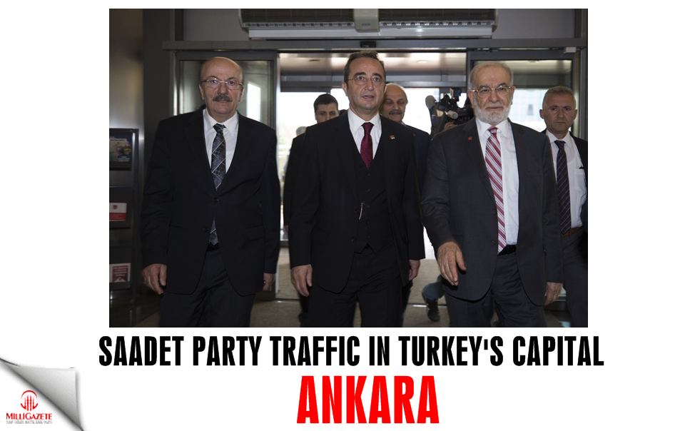 Saadet Party traffic in Turkey's capital Ankara