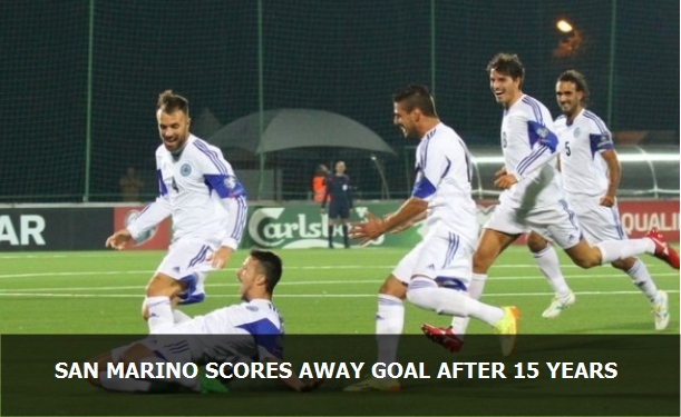 San Marino scores an away goal after 15 years