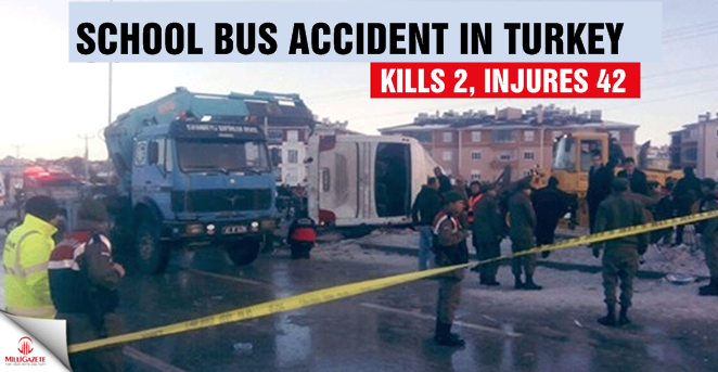 School bus accident in Turkey kills 2, injures 42