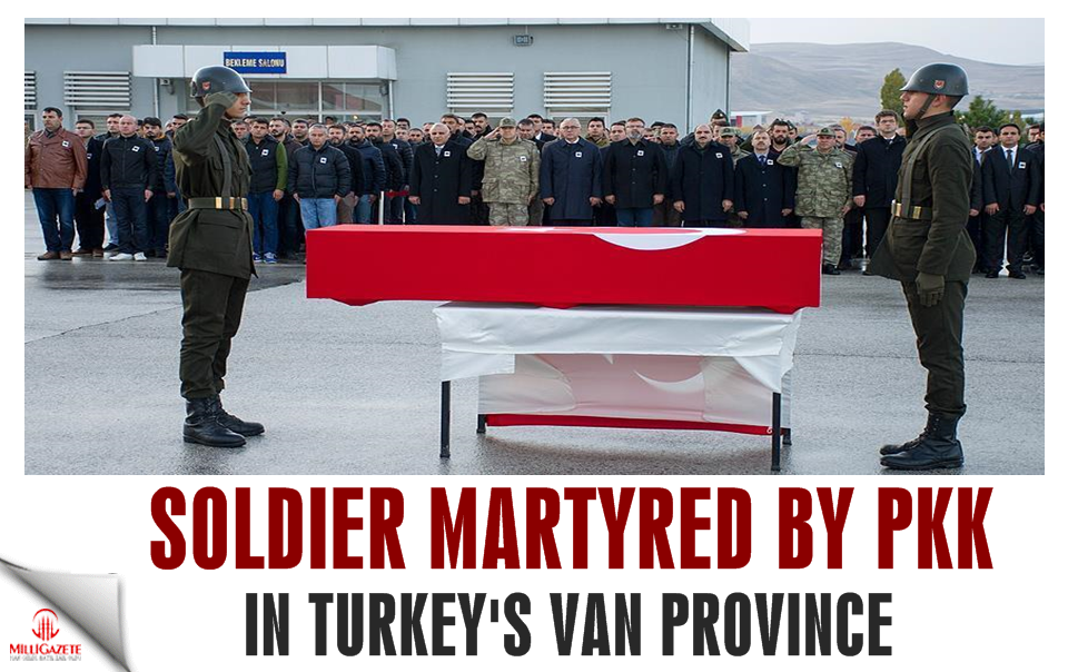 Soldier martyred by PKK in eastern Turkey