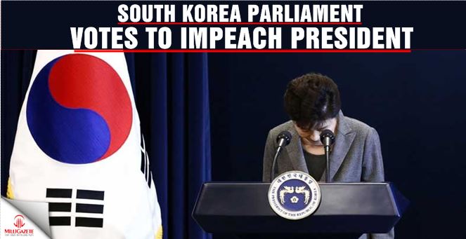 South Korea parliament votes to impeach president