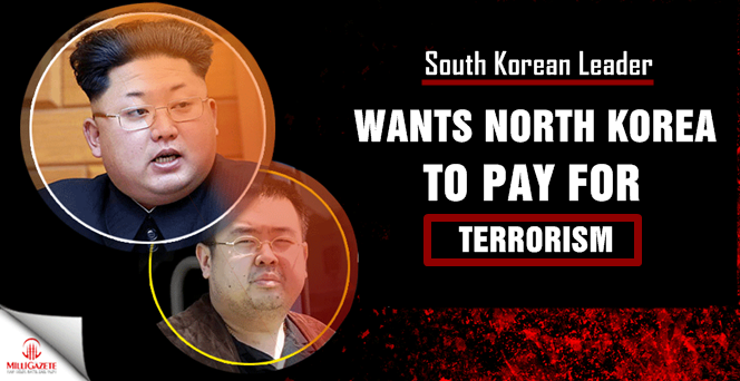 South Korean leader wants North Korea to pay for 'terrorism'