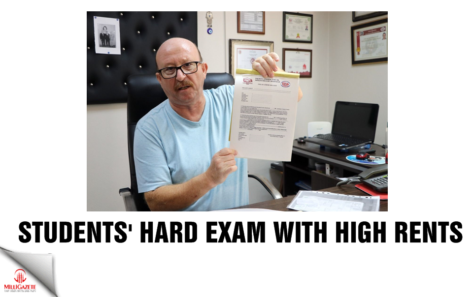 Students' hard exam with high rent