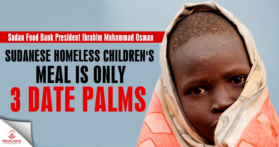 Sudanese homeless children's meal is only three date palms