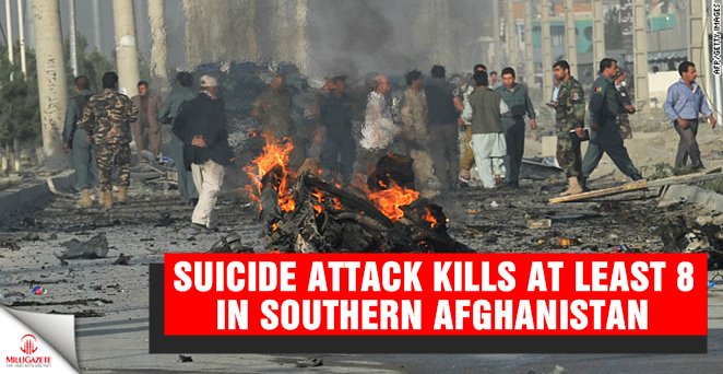 Suicide attack kills at least 8 in southern Afghanistan