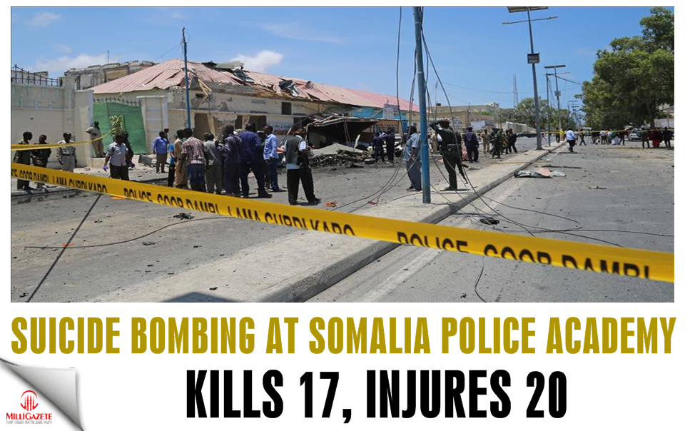 Suicide bombing at Somalia police academy kills 17, injures 20