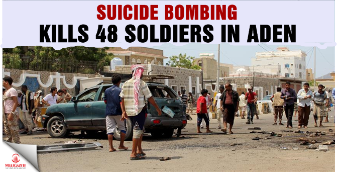 Suicide bombing kills 48 soldiers in Aden