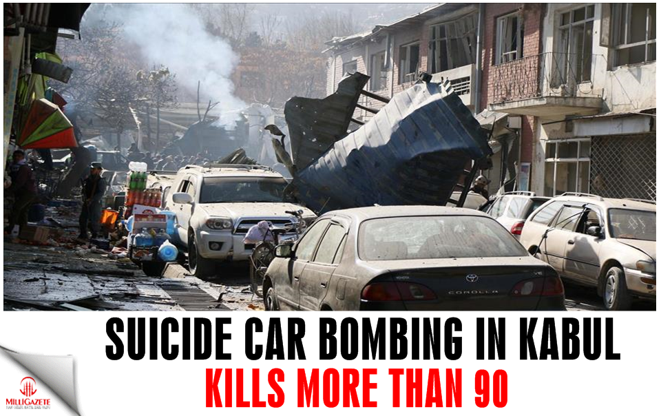 Suicide car bombing in Kabul kills more than 90