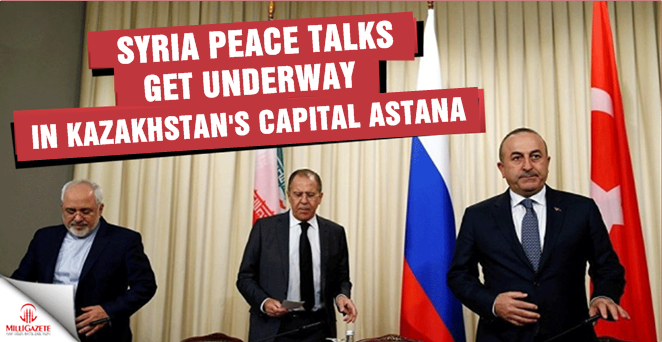 Syria peace talks get underway in Kazakhstan's capital Astana