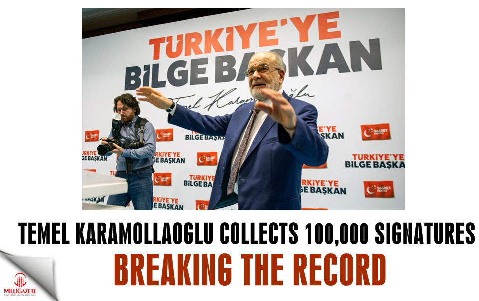 Temel Karamollaoğlu collects 100 thousand signatures!