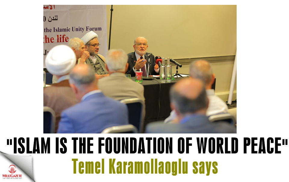Temel Karamollaoğlu: Islam is the foundation of world peace