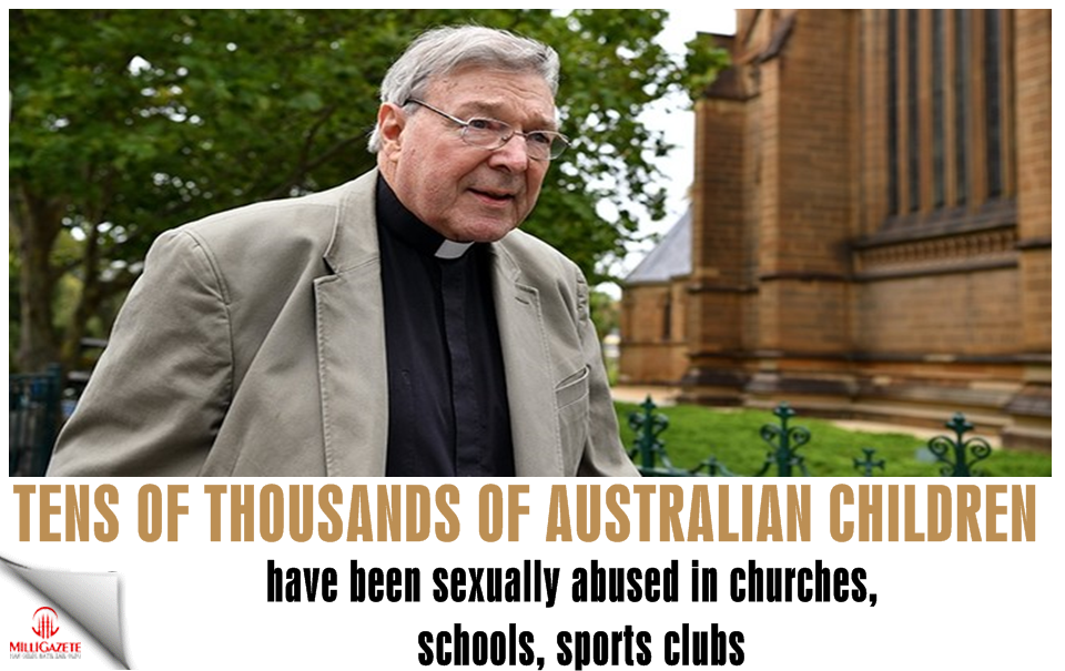 Tens of thousands of Australian children have been sexually abused in churches, schools, sports clubs