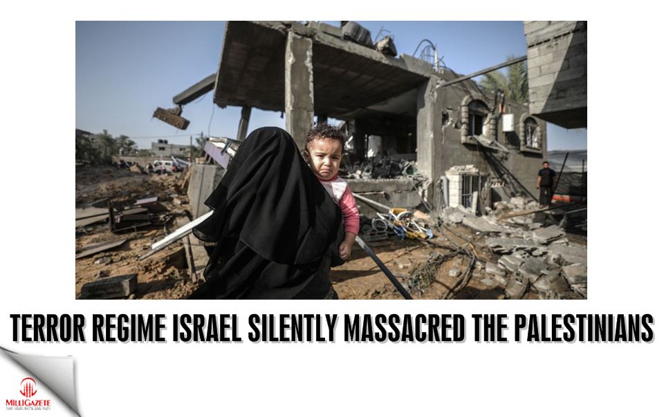 Terror regime Israel silently massacred the Palestinians