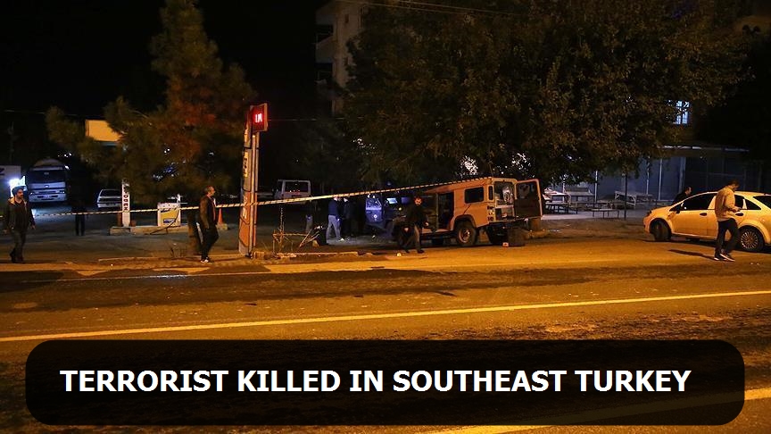 Terrorist killed in southeast Turkey