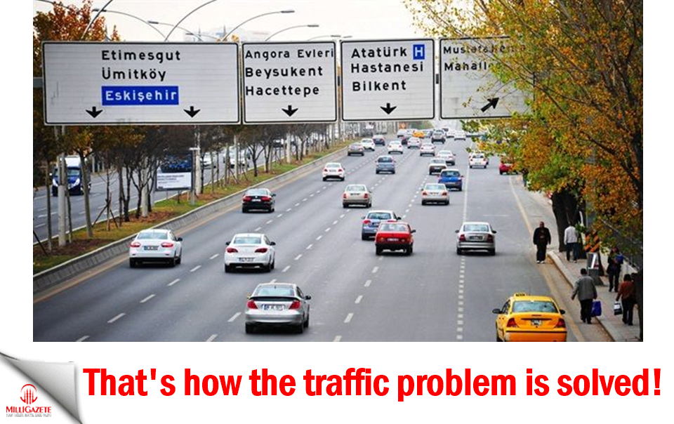 That's how the traffic problem is solved!