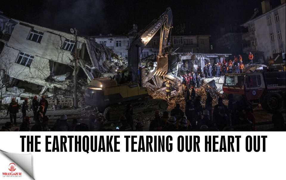 The earthquake tearing our heart out