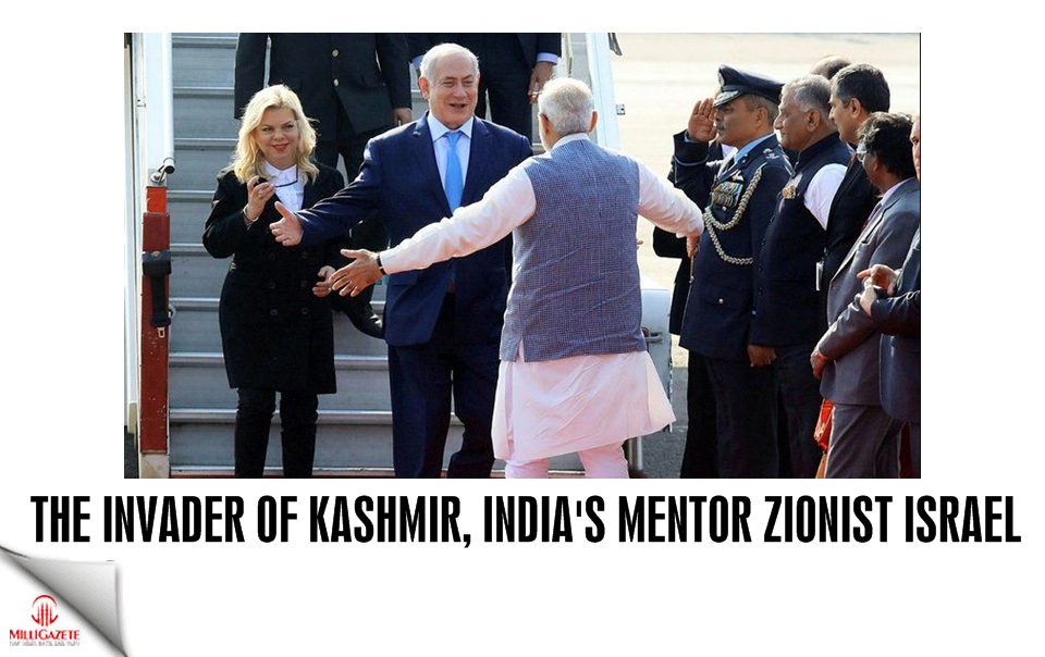 The invader of Kashmir India's mentor Zionist Israel