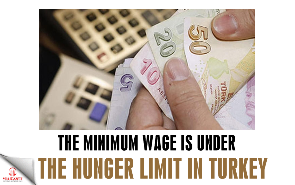 The minimum wage is under the hunger limit in Turkey