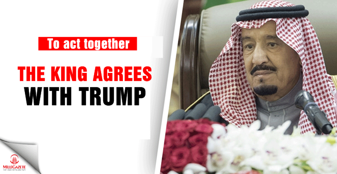 The Saudi King agrees with Donald Trump