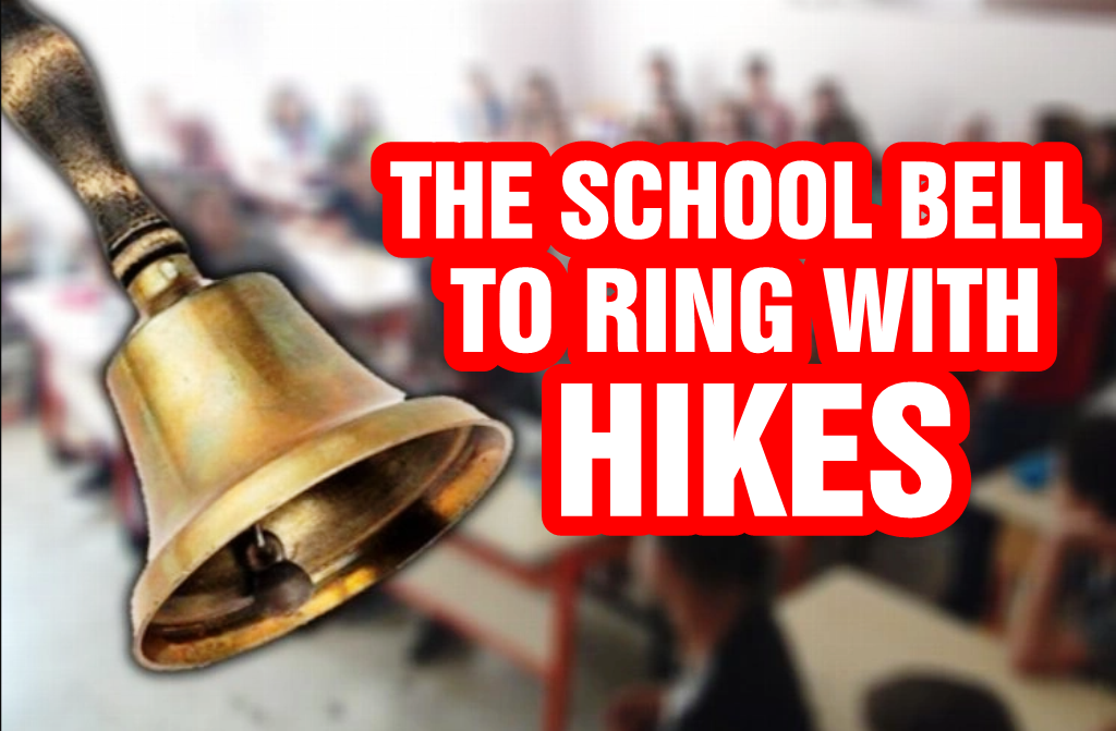 The school bell to ring with hikes
