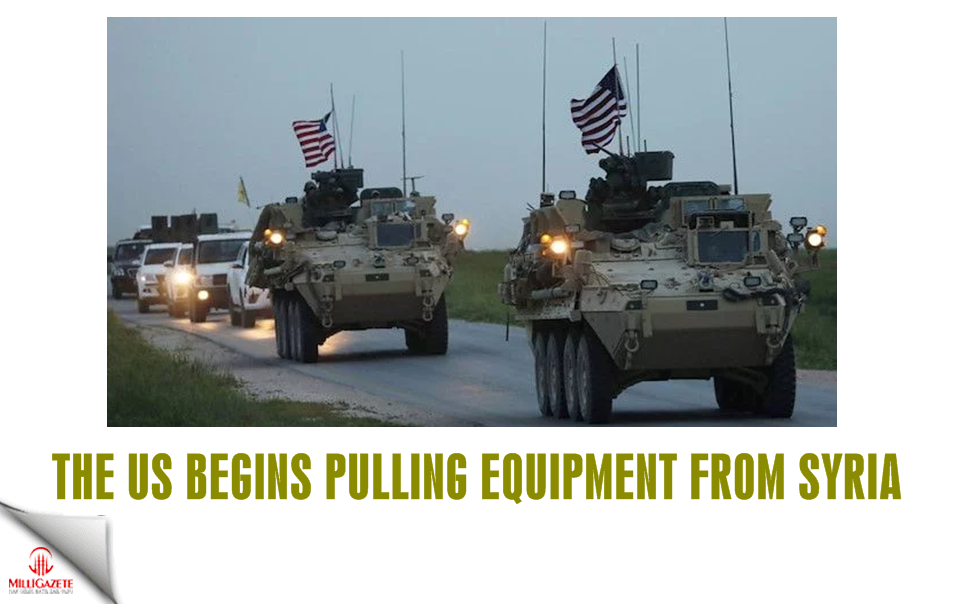 The US begins pulling equipment from Syria