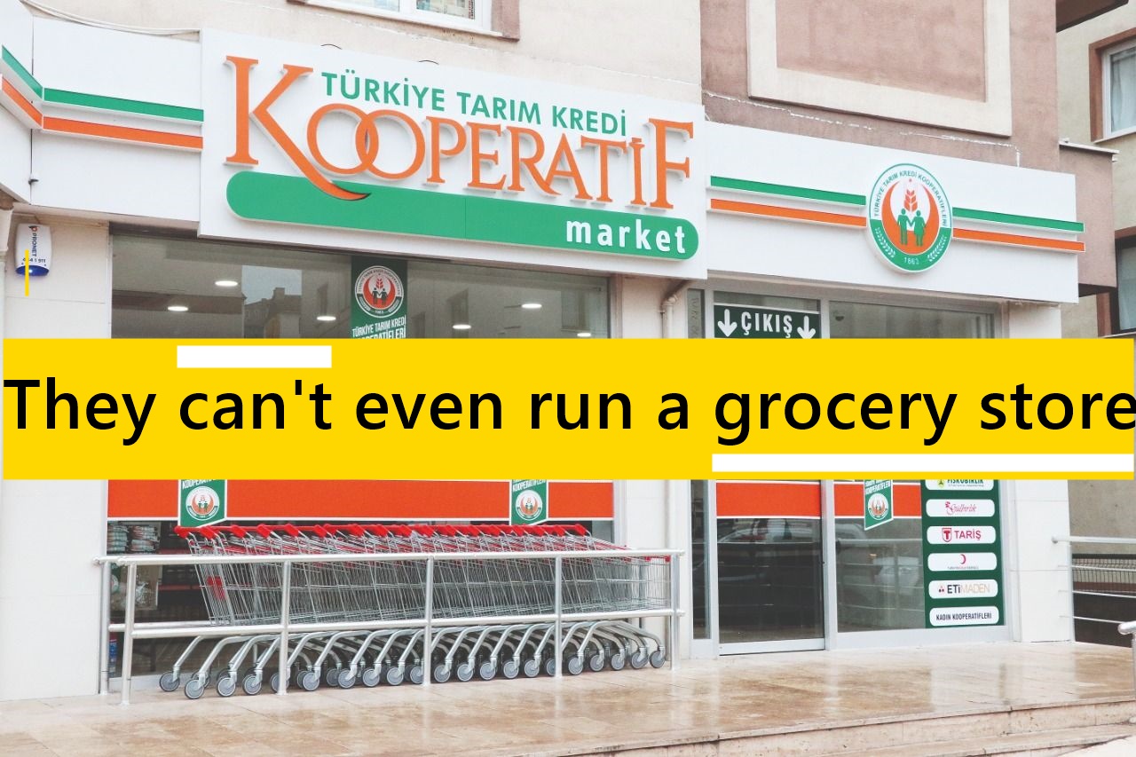 They can't even run a grocery store