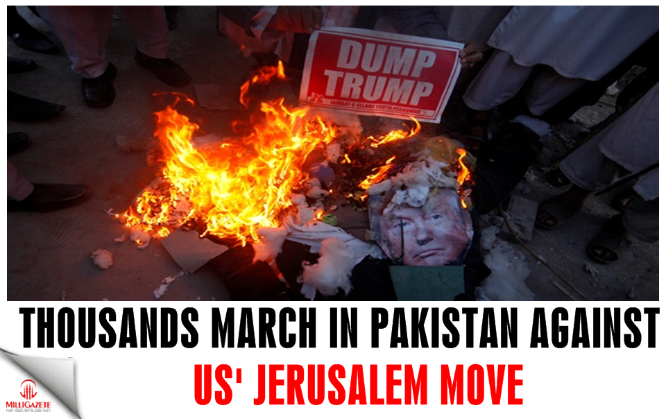 Thousands march in Pakistan against US' Jerusalem move