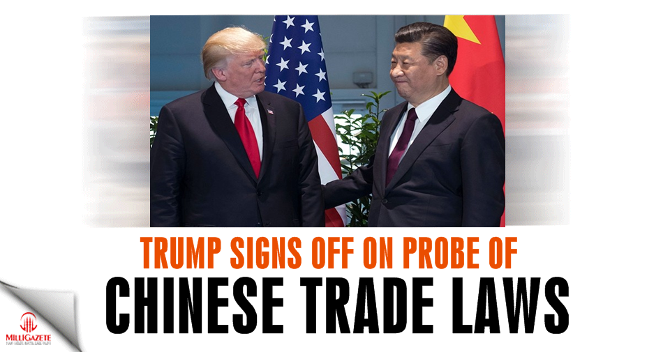 Trump signs off on probe of Chinese trade laws