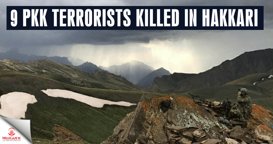 Turkey: 9 PKK terrorists killed in Hakkari in a week