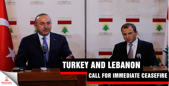 Turkey and Lebanon call for immediate ceasefire