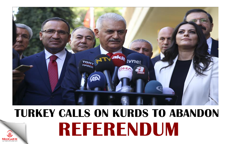 Turkey calls on Kurds to abandon referendum