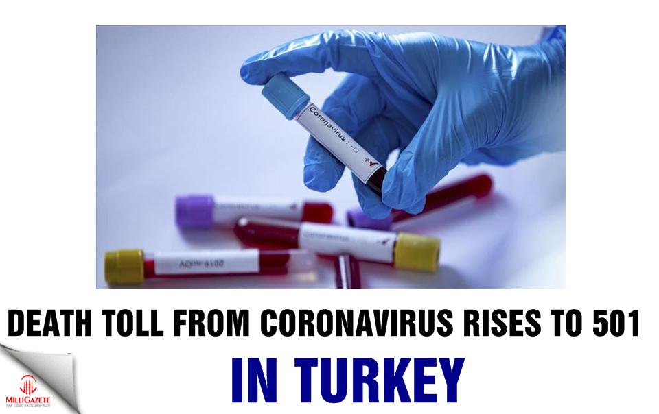 Turkey: Death toll from coronavirus rises to 501