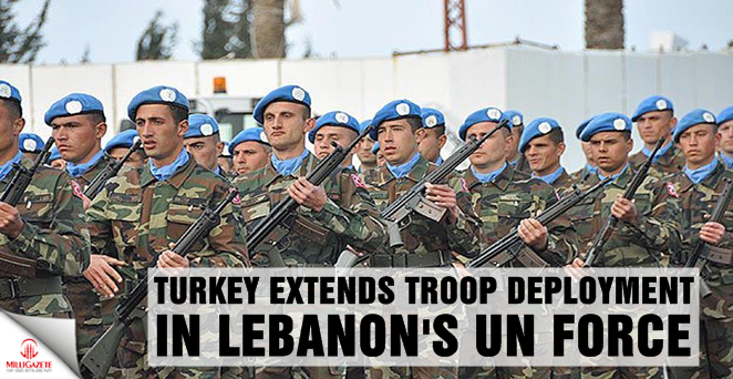 Turkey extends troop deployment in Lebanon's UN force